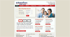 Desktop Screenshot of amerifirsthomeloans.com